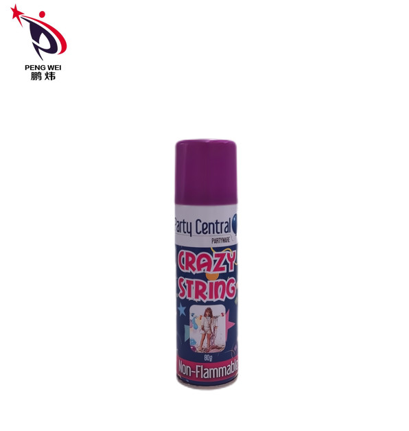 플라스틱 캡과 45g 50g 페스티벌 파티 문자열 스프레이 다중-컬러