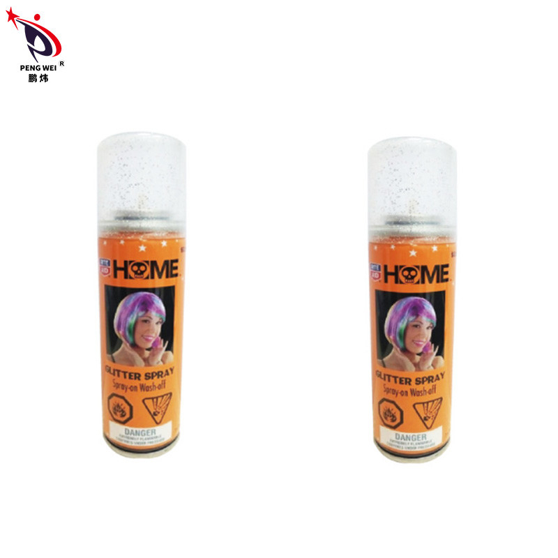 털, 다중-컬러 반짝거림 털을 위한 85g 무해한 반짝거림 분무 페인트는 핼로윈을 분사합니다