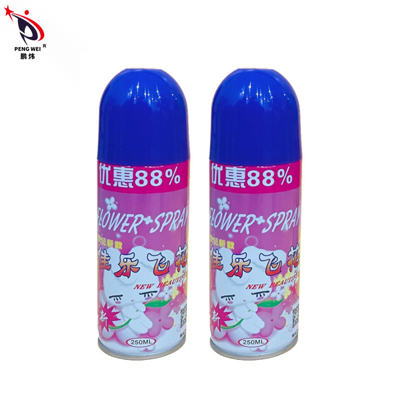크리스마스 꽃과 결혼하기 위한 맞춘 로고 250ML 인공 화이트 파티 스노우 스프레이 EN71